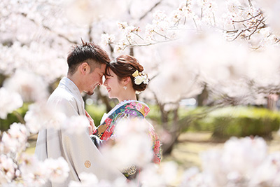 結婚写真・前撮りで春のロケ撮影の魅力02